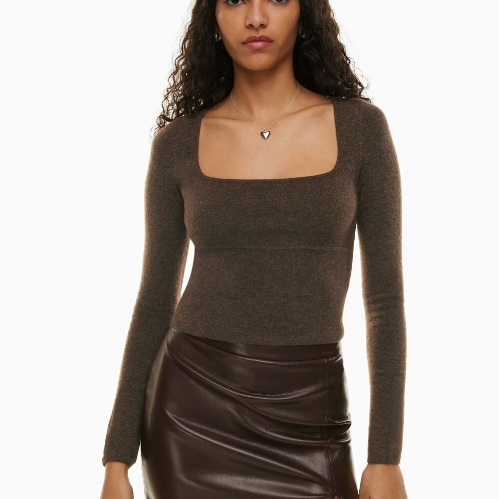 Wilfred Palma Sweater Squareneck Knit Sweater (NWT)